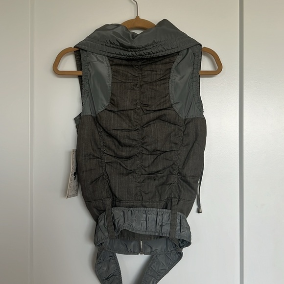 NWT! Denim Parachute Belted Vest by Sugarfly - Picture 6 of 7